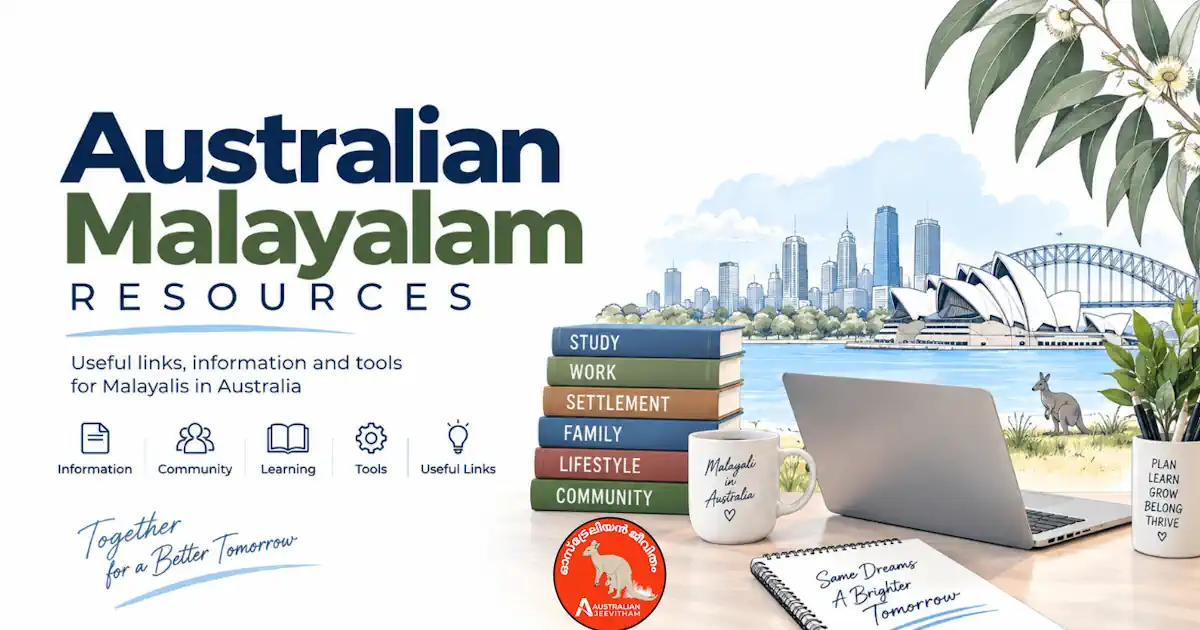 Australia Resources Hub for Malayalis covering jobs, migration, and settlement