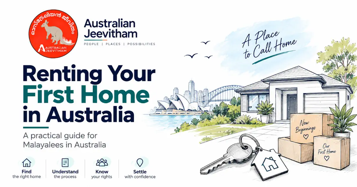 Renting your first home in Australia guide for newcomers and Malayali migrants