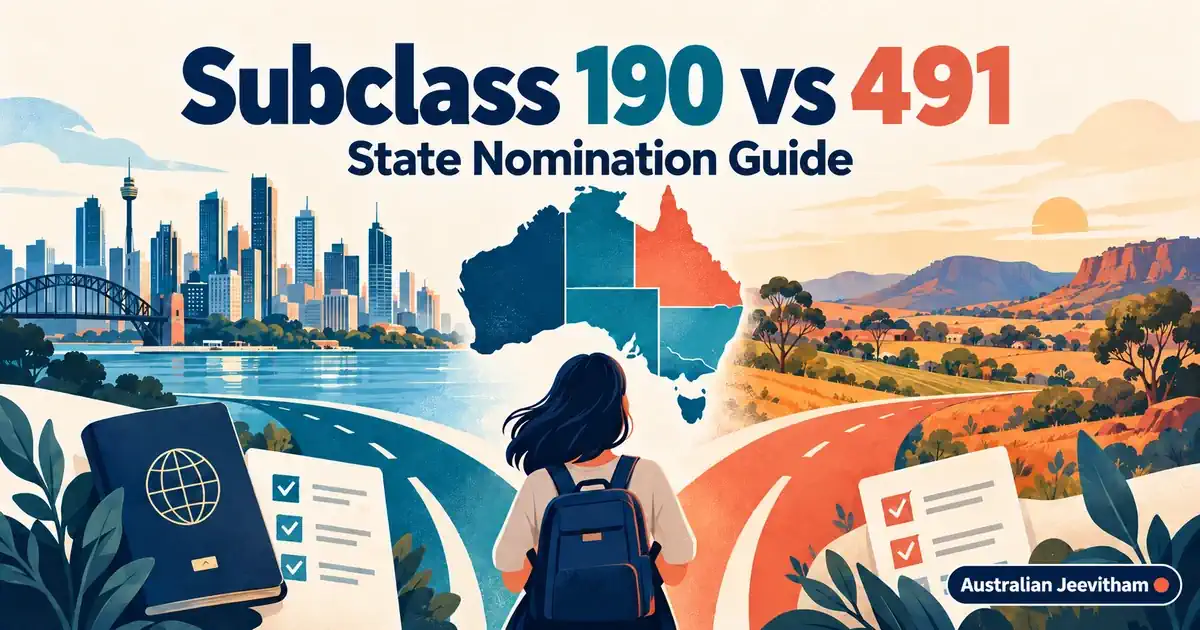 Subclass 190 vs 491 State Nomination Guide illustrated guide